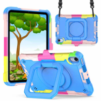 Silicone Shockproof Case for iPad Mini 6 8.3 Inch Kids Handheld iPad Case Tablet Stand Cover for iPad Mini 6 Portable Cover Capa