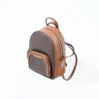 Tas MICHAEL KORS MK MONOGRAM BROWN CAMEL MINI BACKPACK 100% ORIGINAL Size 23X17X8CM