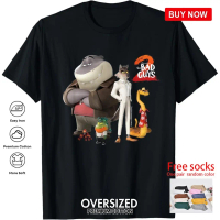 Baju-T Bad Guys, Dreamworks, Rekaan Bad Guys 2, Diperbuat daripada 100% Kapas Tulen, 200 GSM Lengan