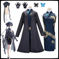 Game Blue Archive Kisaki Anime Cosplay Costume Wig Lolita Cheongsam Coat Cloak Suit