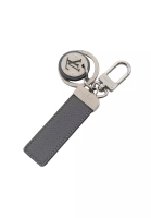 Louis Vuitton 二奢 Pre-loved Louis Vuitton Porte-Cle Neo LV club taiga key ring bag charm leather gray