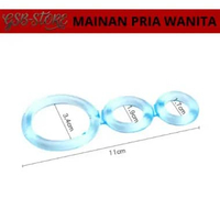 COCK RING PRIA BAHAN SILIKON DESAIN 3 LUBANG 3 LUBANG