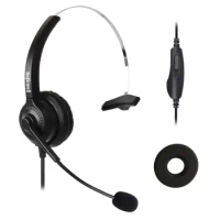 Extra Ear pad+Office Headset/Headphone with RJ9 plug for AVAYA 1608 1616 9608 1600 9600 series IP ph