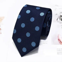 New Pokal Dot Tie for Men's Casual Fashion Polyester Silk Pokal Dot Tie in Stock in Shengzhou