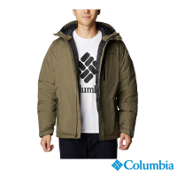 Columbia 哥倫比亞 男款 - Omni-Tech 防水極暖連帽外套-軍綠 UWE67640