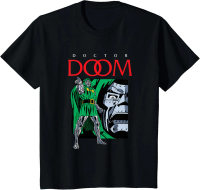 Amber's Baju Kaos Anak dan Dewasa 24s Unisex Marvel Comics Doctor Doom Fantastic Super Villain T-Shi