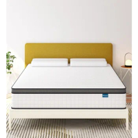 Queen Size Mattress, 12-Inch Hybrid Mattress with Individual Pocket Springs and Foam, in A Box, Mattresses Queen Size