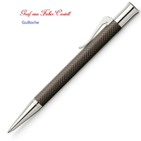 Graf von Faber-Castell Guilloche  繪寶伯爵繩紋黑綢緞原子筆*146730