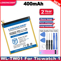 LOSONCOER 400mAh WL-TW01 Battery For Ticwatch 1