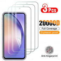 3Pcs For Samsung Galaxy A54 soft full cover HD hydrogel films and tempered glass films for Samsung A54 lens screen protector