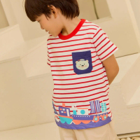 e'clat เสื้อยืด เสื้อเด็กผู้ชาย 1-6ปี มีกระดุมคอไหล่เฉพาะ12M-2Y ผ้าcotton100% ผ้ายืด เนื้อนิ่ม 9068