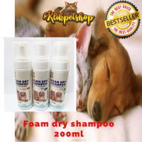 Shampoo Kering Kucing Foam Dry Shampoo 200ml Shampoo Kucing Anjing Kelinci