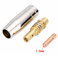 3 Pcs MIG Welding Torch 15AK MIG Accessories Binzel Torch Welding Accessories Nozzles Contact Tips 0.6mm 0.8mm 0.9mm 1.0mm 1.2mm