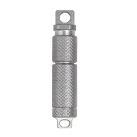 TC4 TI EDC Titanium Slim Pill Fob Holds Aspirin Ibuprofen Advil Waterproof Non-allergenic swivel det