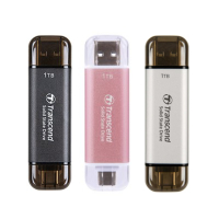 Transcend創見 ESD310 1T USB3.1/Type C 雙介面行動固態硬碟-黑/銀/粉