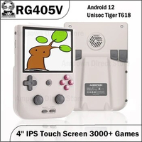 ANBERNIC RG405V RG 405V 4'' Touch Screen Handheld Game Players Android12 5500mAh Video Game Console Unisoc Tiger T618 3000 Games