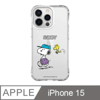 iPhone 15 6.1吋 SNOOPY史努比 棒球捕手抗黃防摔iPhone手機殼
