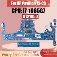 DAG7ELMBAC0 For HP Pavilion 15-CS Laptop Motherboard i7-1065G7 GTX1050 L67281-601 L67280-601 L67281-601 Notebook Mainboard