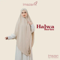 New IMAZAN Hijab Syari Jumbo Jersey Korea Non Pet Khimar Syari Halwa Series Jilbab Ukuran Panjang