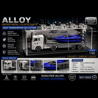 Diecast Miniatur Alloy Varian Mix Kereta Cepat Whoosh City Train Dump Truck Container Oil Truck Tang