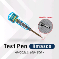Amasco AMC0211 Obeng tespen test pen alat Pendeteksi Arus listrik Bagus Kualitas Premium