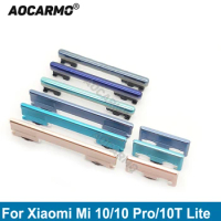 Aocarmo For Xiaomi Mi 10 Pro / 10T Lite Side Button Key Volume Power ON/OFF Volume Up/Down Replacement Parts