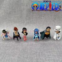 Gashapon One Piece Onepi No Mi 09 Nico Robin Rob Lucci Bon Clay Anime Action Figure Collect Model Ornaments Toys Tabletop Gifts