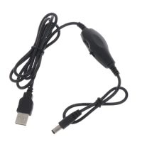 USB 5V to 9V 12V 0.5A 5.5x2.1mm Cable for Routers/Speakers/Fan/LED Light Dropship