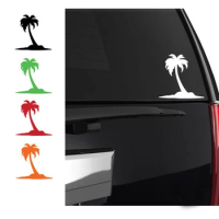 Palm Tree car decal beach island ocean nature sunshine love summer tropical case phone car truck window decals ANY size HQ298