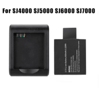 EKEN Battery (PG1050 Batteries ) + Dual USB Charger For SJCAM SJ4000 sj8000 sj9000 H9 H9R H8 H8R H8PRO SOOCOO C30 Sport Camera