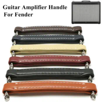 Black/Brown/Orange Vintage Leather Style Guitar Amplifier Handle Strap For Fender Amps Guitar Ukulele Musical Instruments Parts