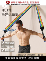 【公司貨優質服務】拉力繩彈力繩健身男彈力帶多功能胸肌力量訓練器材家用拉力器開背