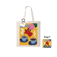 TOTEBAG Sablon Creative Design by Sokanandi ATK x Dinar Apriliana Cup of Tea