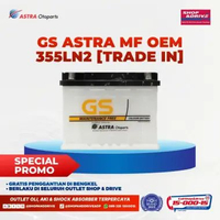 Aki Mobil (Innova Reborn Bensin, New Fortuner Bensin) GS Astra Maintenance Free OEM 355LN2 [Trade In