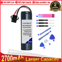 HSABAT 0 Cycle 2700mAh MCR18650 Battery for Altec Lansing IM600 IMT620 IMT702 High Quality Replacement Accumulator