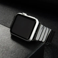 Ceramic Strap for apple watch band 44mm 45mm 42mm /38mm 41mm 40mm/ 49mm Butterfly buckle link bracelet for iwatch Fashion strap