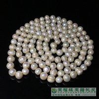 古玩古董收藏天然老珍珠佛教念珠130顆異形珠老珠子手串項鏈配珠