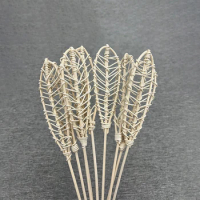 5pcs Leaf Shape Reed Diffuser Rattan Sticks Natural Reed Sticks for Aroma Diffuser, Essential Oil, Home Fragrance Home Decor