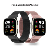 Strap For Xiaomi Redmi Watch 3 4 Lite Band Mi Watch Lite With Metal Protector Case Bumper Magnetic Loop Bracelet For Redmi Watch
