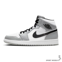 Nike AIR JORDAN 1 MID 男鞋 休閒鞋 高筒 灰白黑 554724-092
