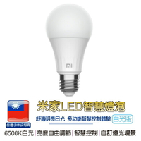 米家LED智慧燈泡-白光版【台灣小米保固】台灣小米公司貨 6500K白光  亮度自由調節 智慧控制 LED【APP下單最高22%點數回饋】