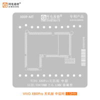 Amaoe X80P-MT Motherboard Middle Layer BGA Reballing Stencil For VIVO X80Pro Dimensity