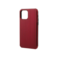 【Gramas】iPhone 12 mini 5.4吋 Rib 軍規防摔經典手機殼(紅)