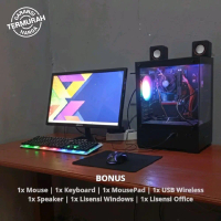 PC Komputer Full Set Siap Pakai Rakitan Intel Core i5 2500 RAM 8GB SSD 128GB Siap Kerja & Gaming Rin