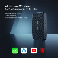 Apple Carplay Wireless Adapter Android Auto Mini Ai TV Box Car Play Inalambrico Dongle Para Coche Sans Fil USB Streaming Player