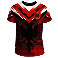 Albania Jersey 2024 Football Jersey Shirts 3D Eagle Emblem Graphic T Shirt Jersey Football Germany P