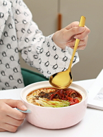 日式304不銹鋼湯勺長柄勺大號喝湯勺粥勺 湯匙圓形勺子加深設計