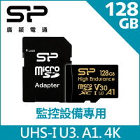 SP 廣穎 microSD UHS-I U3, A1, V30 128G高耐用記憶卡(附轉卡)