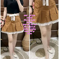 4061 Rok Pendek Soft Jeans Stretch Wanita Korean Style/Rok Mini Belt Renda Soft Jeans Stretch Wanita