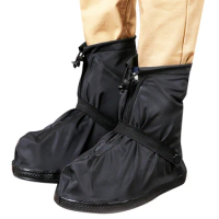 Shoe Cover Overshoes Mid-tube Reusable Waterproof Wear-resistant Unisex Non-Slip Rainboots